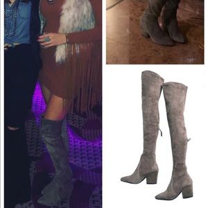 Goodnight Macaroon Grey Taupe OTK Suede Boots